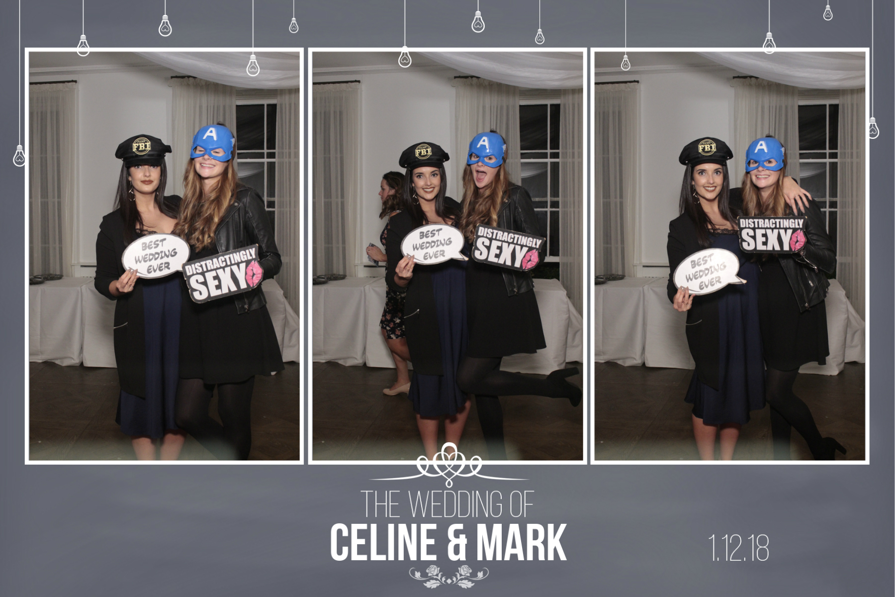 Mark and Celine's Wedding | View more photos from the event at gallery.myphotoboothexperience.co.uk/u/MyPhotoBoothExperienceLtd/Mark-and-Celines-Wedding